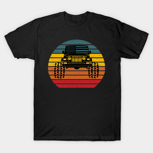 Off Road Jeep Retro Style 4X4 - Offroad - T-Shirt | TeePublic